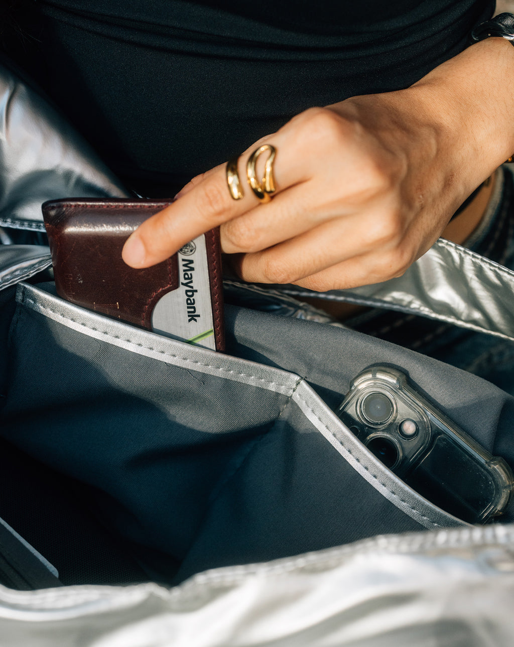 "Bēru" Bag: Mercurial