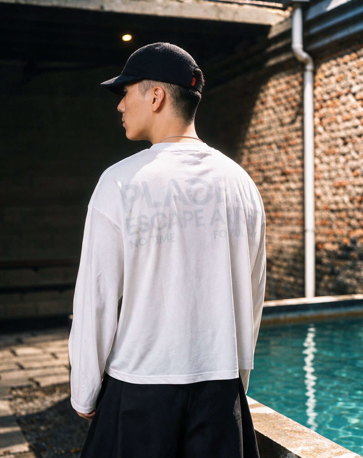 "ESC" Sheer LS Tee