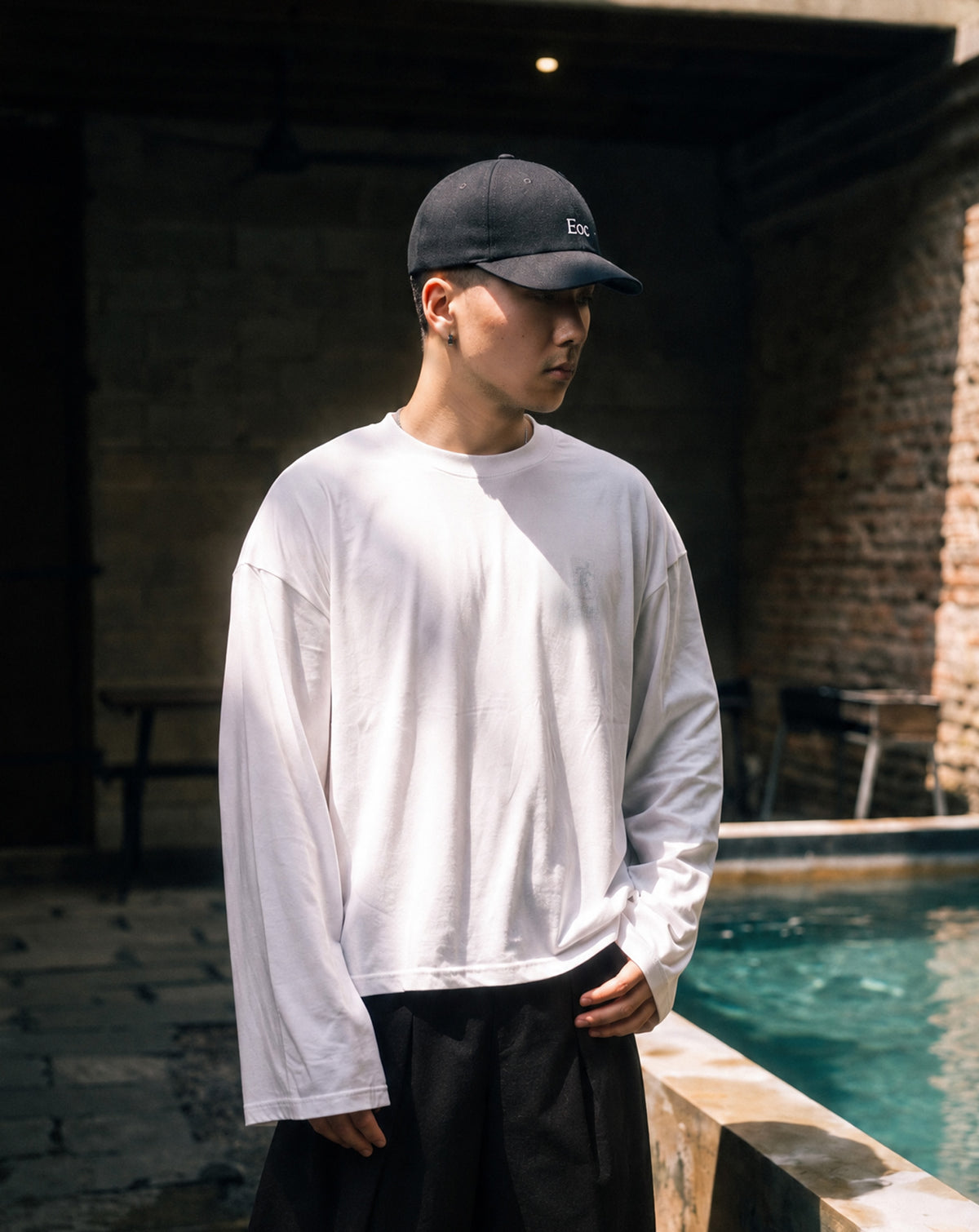 "ESC" Sheer LS Tee