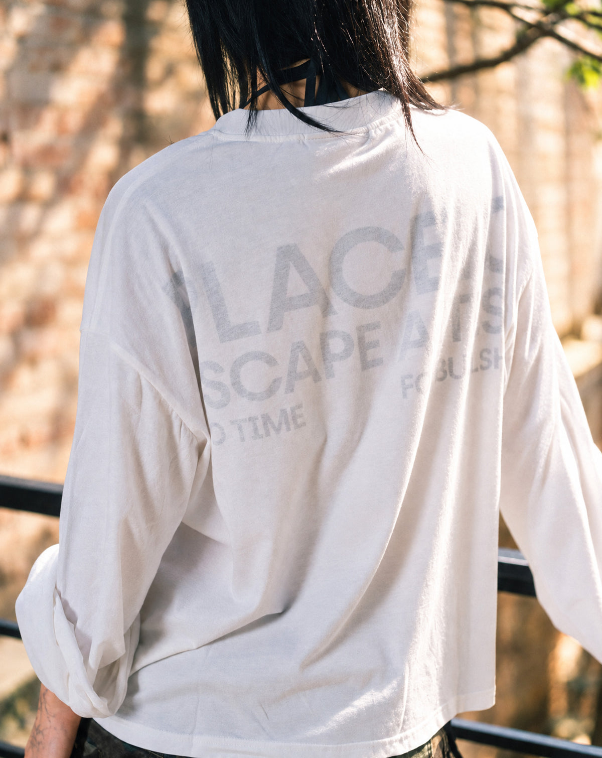 "ESC" Sheer LS Tee