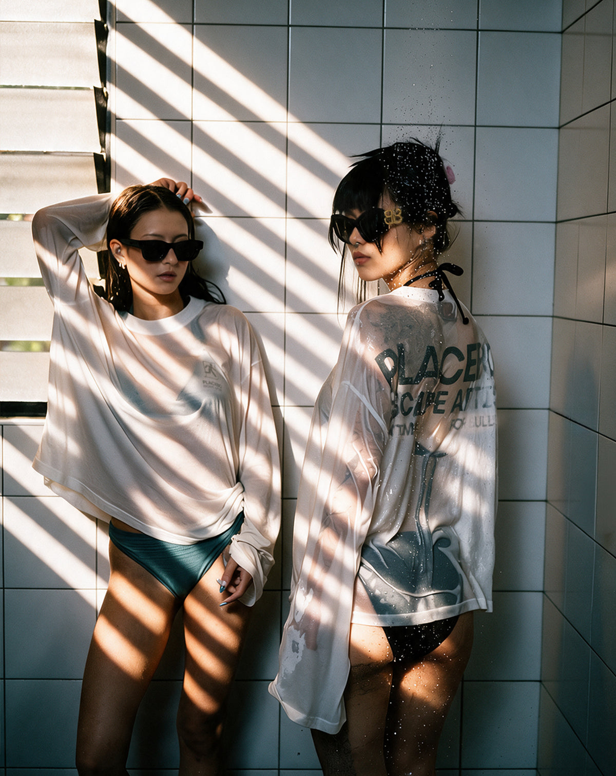 "ESC" Sheer LS Tee